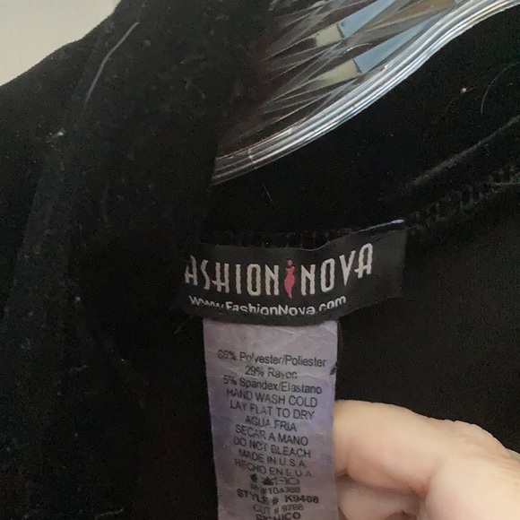 FINAL MARKDOWN Fashion nova open front stretch velvet jacket small - Picture 3 of 3